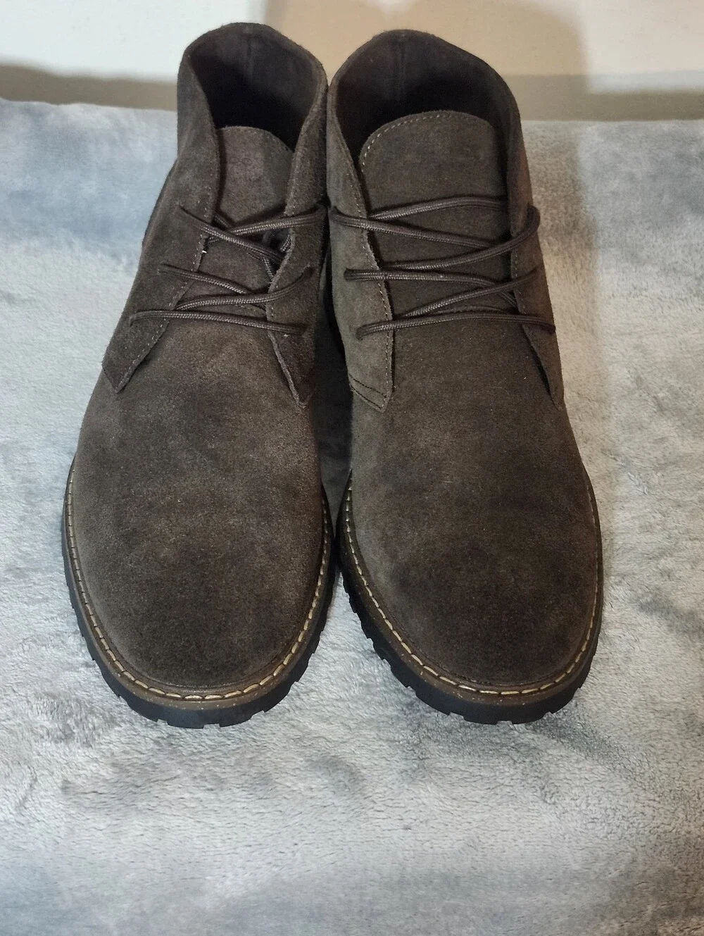 ALDO Macklay Suede Lace-Up  Chukka Boots Size :13 Color :Dark Brown